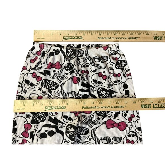Monster High Thermal Base Layer Girls 12 Used 2 Piece Cotton Blend Fall Winter - Picture 7 of 16